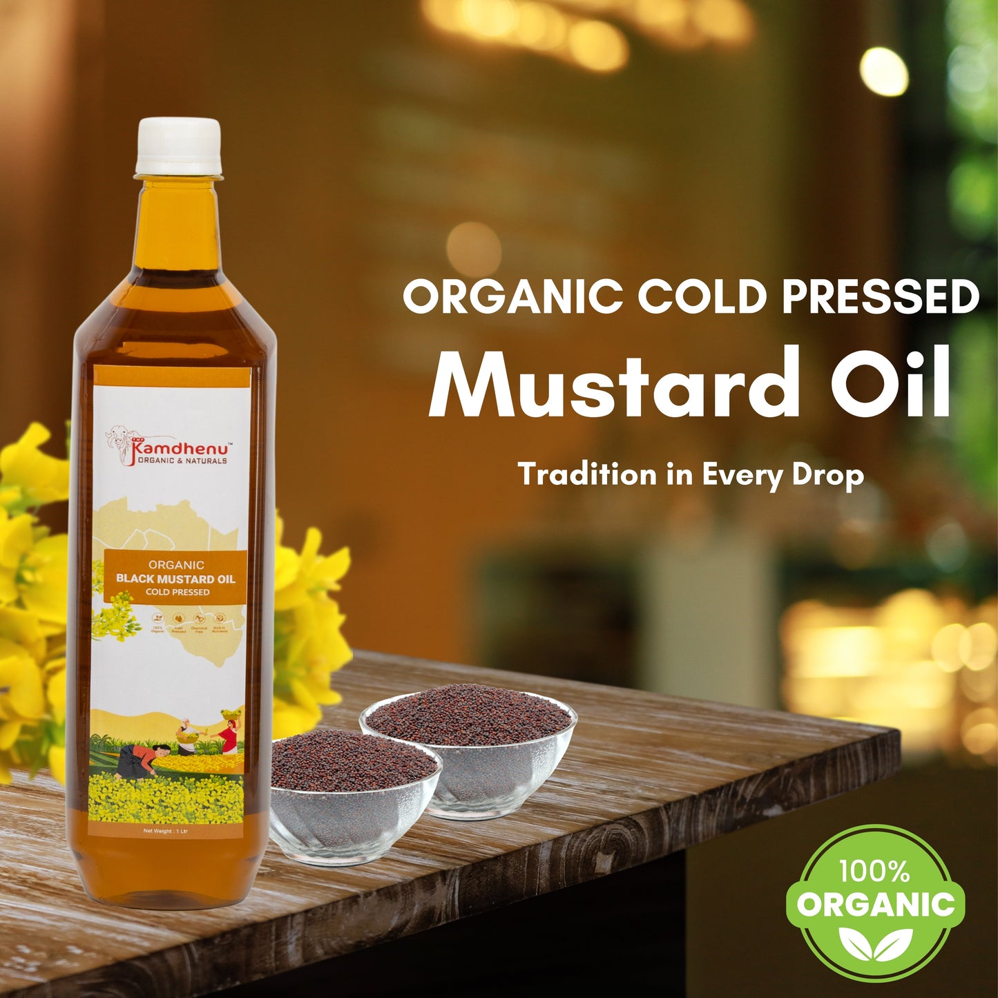 Organic mustard oil