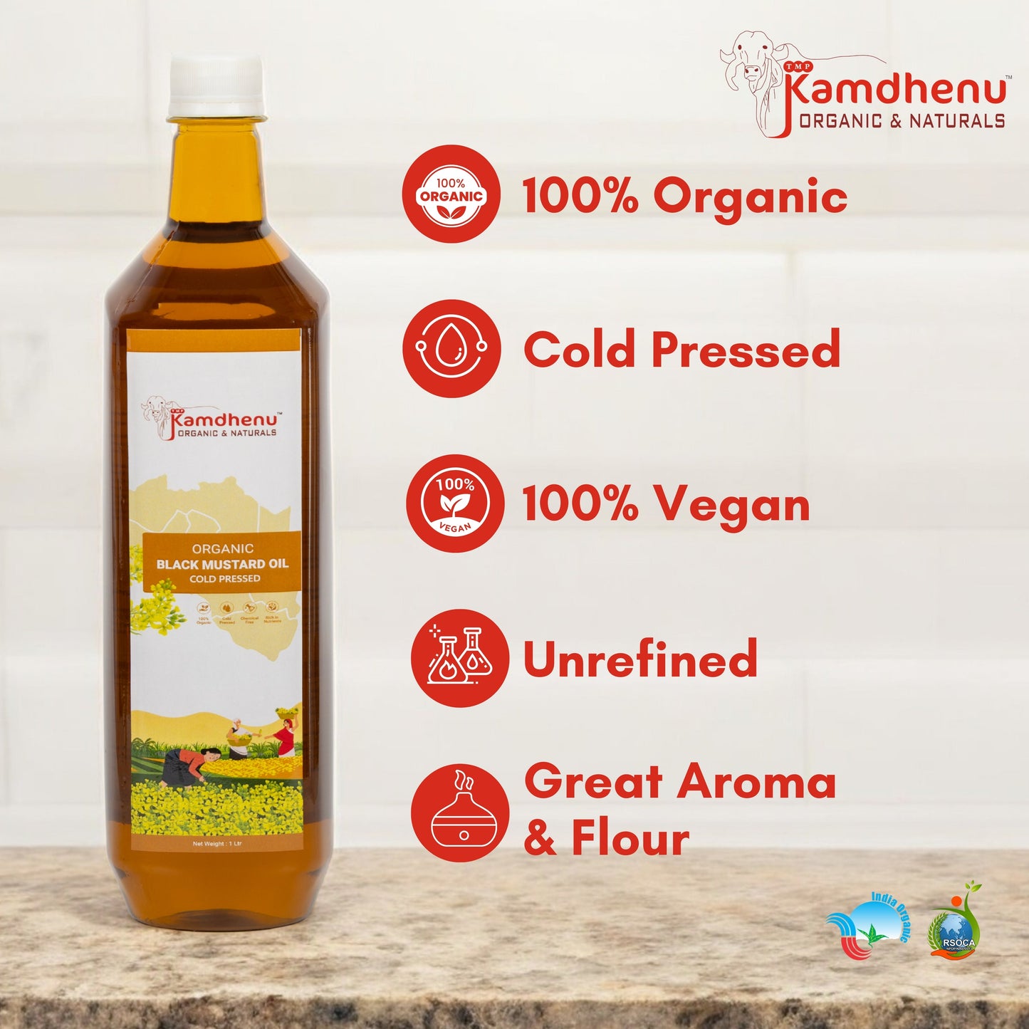 Organic mustard oil